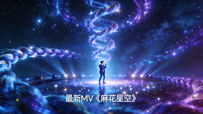 最新MV《麻花星空》音乐视频，歌手在星空下表演